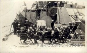 Band Concert USS Frederick Military Ship Unused light tab marks from being in...