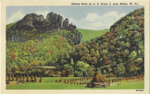 Seneca Rock on US Route 5 Near Elkins West Virginia