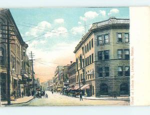 Unused Divided Back STREET SCENE Lewiston Maine ME hs3334