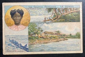 Mint  Congo Color Picture Postcard The Life At The French Colonies