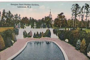 New Jersey Lakewood Georgian Court Sunken Gardens