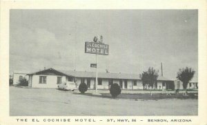 Benson Arizona El Cochise Motel automobile National 1950s Postcard 21-13849