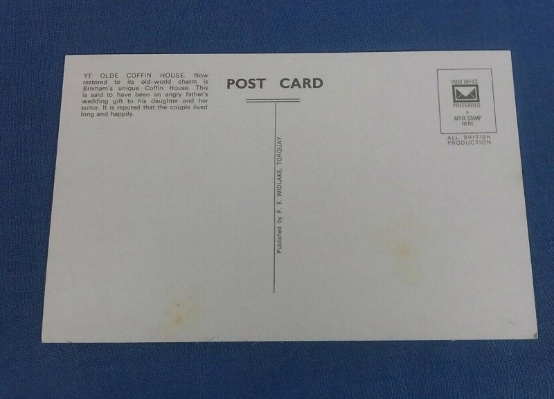 Vintage Postcard Ye Old Coffin House Brixham Devon A1C