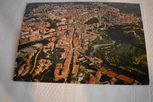 Perugia General view from airplane Italy Postcard Ediz. N. Pellegrini 58346