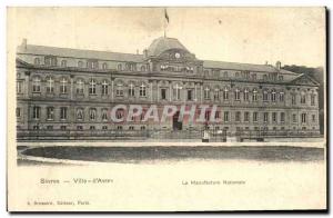 Postcard Sevres Old City of Avray La Manufacture Nationle