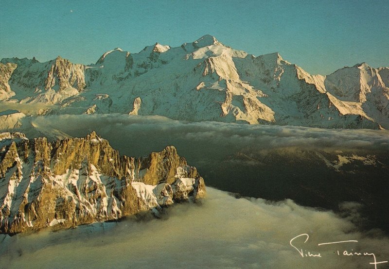 Postcard Chaine Du Mont-Blanc Aiguilles De Warens Mountain Range France