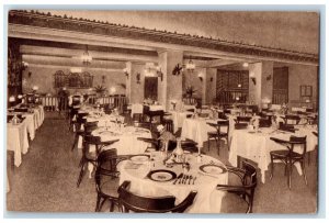 c1940 Dining Room Carling Grill Hotel Jacksonville Florida FL Vintage Postcard