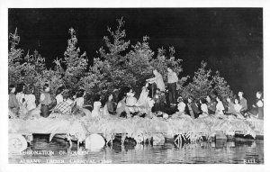 Albany Oregon Timber Carnival Coronation of Queen Real Photo Postcard AA56300