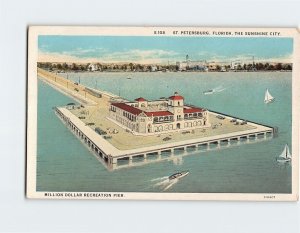 Postcard Million Dollar Recreation Pier The Sunshine City St. Petersburg FL USA