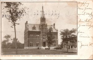 Des Moines College, Nash Hall, Des Moines IA Undivided Back Vintage Postcard Q62