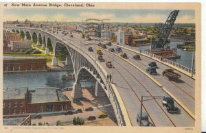 America Postcard - New Main Avenue Bridge - Cleveland - Ohio - Ref 4072A
