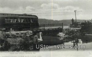 Real Photo, Upper Dam Bridge in Winthrop, Maine