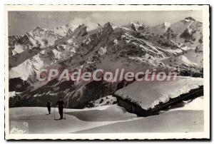 Old Postcard The Contamines Montjoie valley tr-the-head