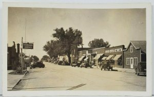 SD Marion Street View Coca-Cola Standard Service Quaker State 1930s Postcard O10