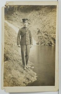 Ft Columbia Wash. RPPC Pvt Roy Remington c1910 Postcard O16