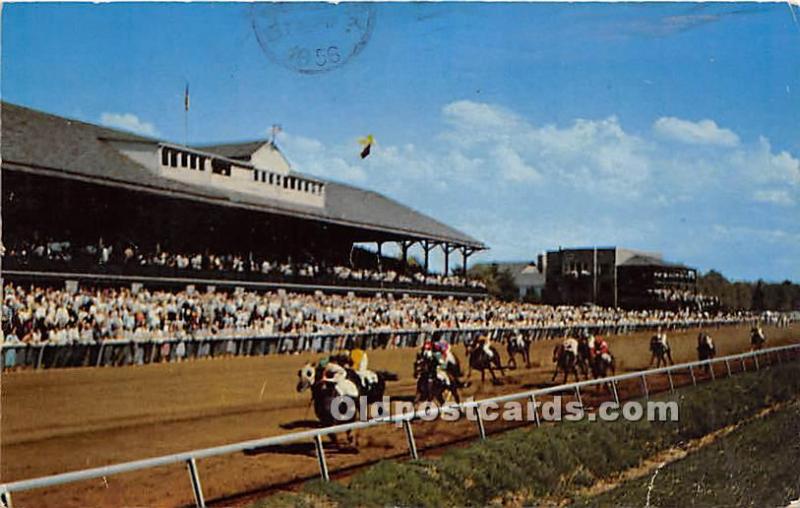 Keeneland, Thoroughbred Racing Lexington, KY , USA Horse Racing 1936 light po...