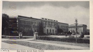 McColl South Carolina High School 6 postcard Bc108