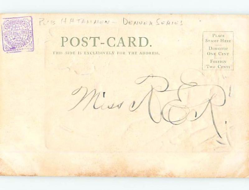 Pre-1907 TRAIN ON LOOPING TRACK Georgetown Colorado CO A1612