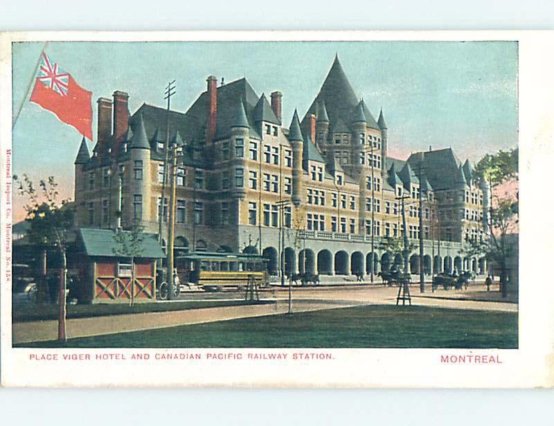 Divided-Back HOTEL BY CPR RAILWAY TRAIN STATION DEPOT Montreal Quebec QC B3154