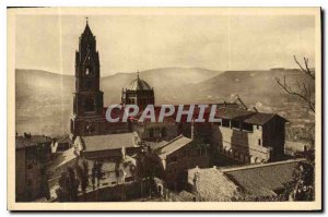 Old Postcard Le Puy Haute Loire Basilica of N D Puy Side View