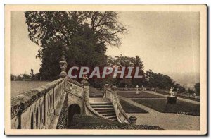 Postcard Old Castle Garden Madam Duchess of Valencay
