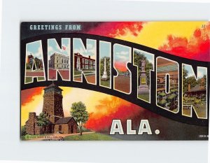 Postcard Greetings From Anniston, Alabama