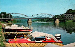 Pennsylvania Lock Haven Boat Dock On Susquehanna River