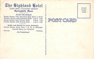 The Highland Hotel in Springfield, Massachusetts