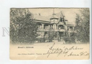 435988 SWEDEN Finspong Hotel Raatvik 1903 year RPPC