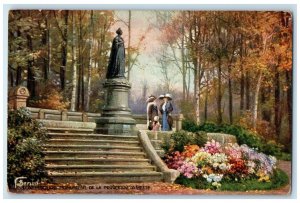 c1910 Monument of Princess Amelie Luxembourg Oilette Tuck Art Postcard