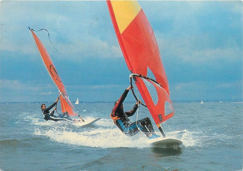 Sail Surfing 1982 Photo Postcard