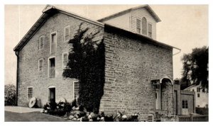 Old stone mill alongside the Walkill River at Hamburg New Jersey Postcard