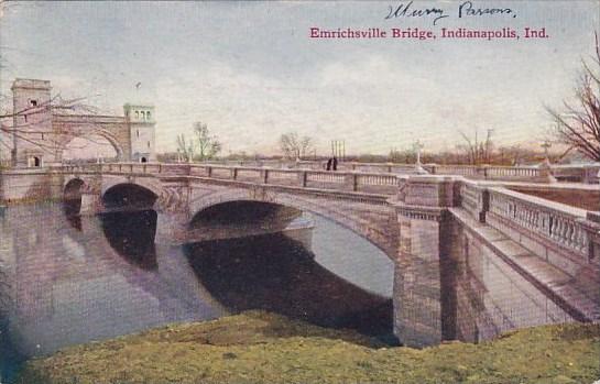 Emrichsville Bridge Indianapolis Indiana 1909