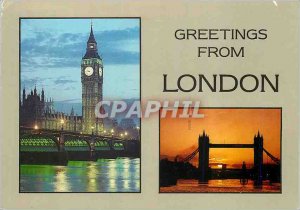 Modern Postcard Greetings from London