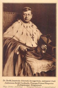 B584 Portrait of Dr. Jusztinián Serédi cardinal archbishop of Esztergom postcard