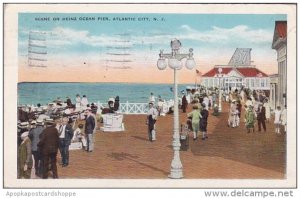 New Jersey Atlantic City Scene On Heinz Ocean Pier 1931