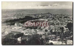 Old Postcard Cherbourg General view