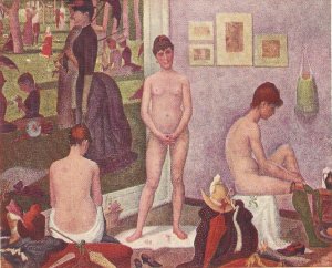Poseuses, by Seurat Fine art, painting, risque French PC