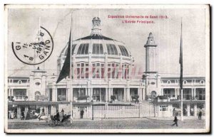 Postcard Old World Expo 1913 Ghent The Main Entrance