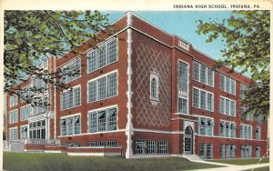 Indiana High School Indiana, Pennsylvania PA Postcard