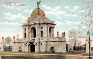 Michigan MI Postcard DETROIT c1910 HURLBUT MEMORIAL GATE