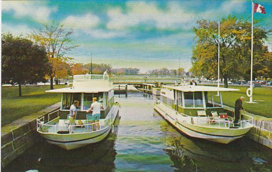 Canada Ontario Pleasure Craft On The Rideau Canal System