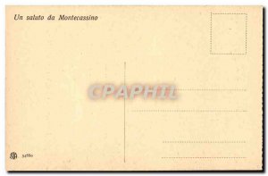 Italy Italia Postcard Old Montecassino dry Crocifisso del XIII (Christ)