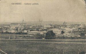 Czech Republic Kromeriz Celkovy Pohled Kroměříž Postcard 06.88