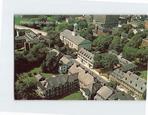 Postcard The Moravian Settlement Bethlehem Pennsylvania USA