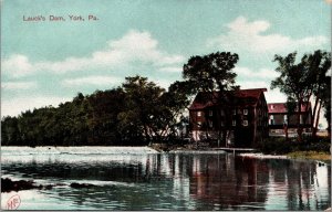 Postcard Lauck's Dam in York, Pennsylvania~137680