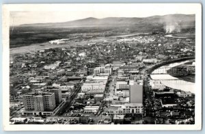 Fairbanks Alaska AK Postcard RPPC Photo Aerial View Houses Buildings Robinson