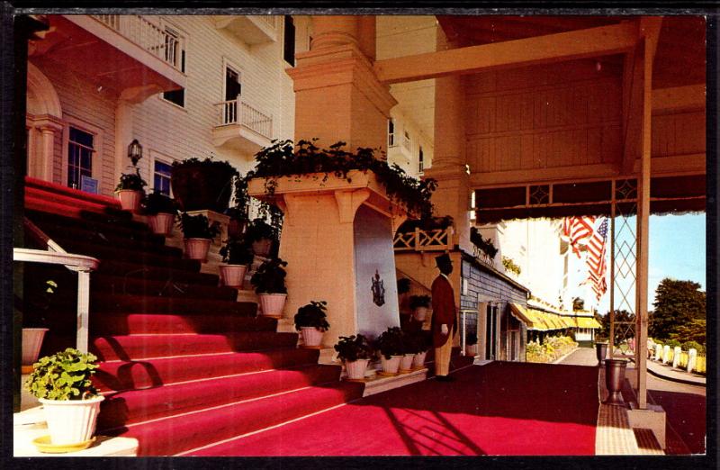 Entrance to the Grand Hotel,Mackinac Island,MI