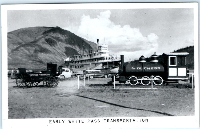 c1950s White Pass Yukon Railway RPPC Train Locomotive Engine Duchess Photo A132