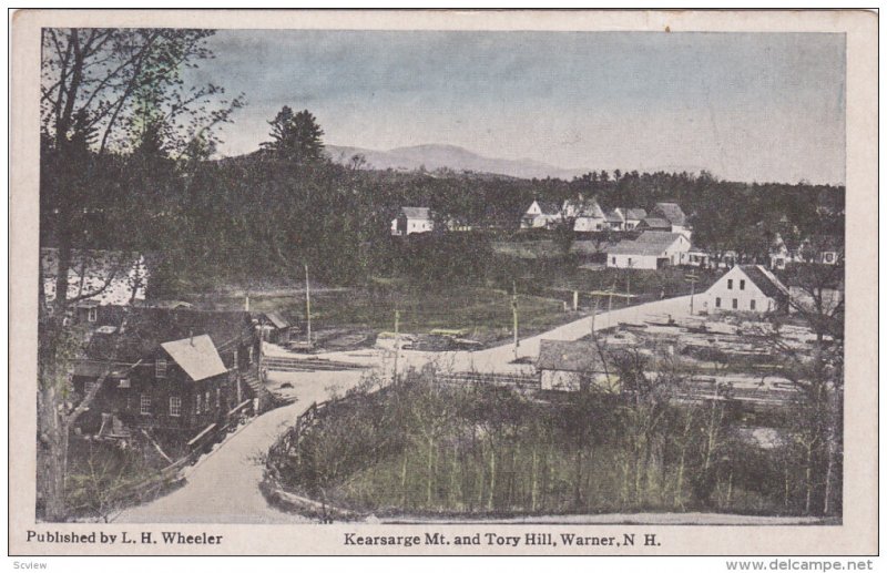 WARNER, New Hampshire, 1900-1910´s; Kearsarge Mt. And Tory Hill